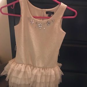 Ivory colored special occasion dress